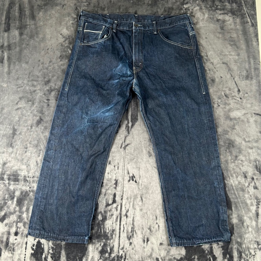 Levis 569 Loose Straight Jeans Mens 40x30 Blue Dark Wash Denim 3772